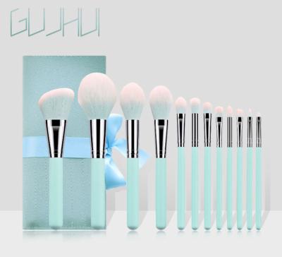 China 12PCS Face Makeup Brush Set Foundation Powder Eyeshadow Blusher Professional Beauty Make Up Brush Cosmetic Tool With Bag for sale