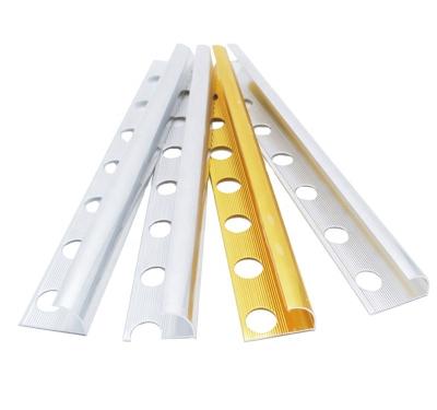 China Modern 6063 Tile Corner Trim For Tile Aluminum Anodized Aluminum Trim 10mm 15mm Decorative Silver Black Gold Trim for sale