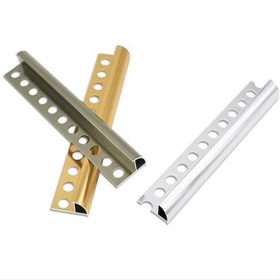 China Modern Tile Accessories Ceramic Aluminum Tile Trim Hot New 2021 Touring Corner 10mm 15mm Silver Black Gold Tile Accessories for sale