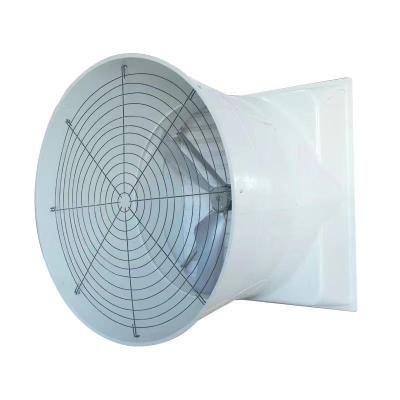 China Farms Fiberglass Fan FRP Cone Butterfly Exhaust Fan with Ventilation System for Pig Poultry Farm for sale