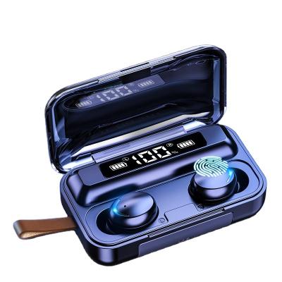 China Wireless Charger For Mobile Phone TWS Tooth 5.0 Tooth 2200mAh Wireless Earphone Box Wireless Earphone Blue Charging Stereo Sports Waterproof Earbuds Headsets With Microphone for sale