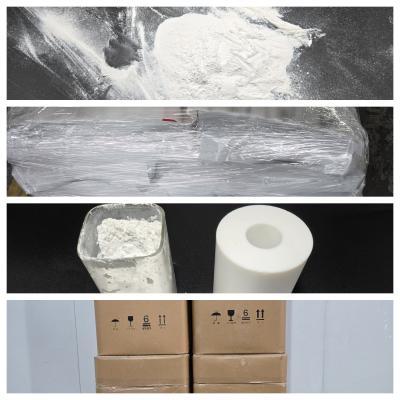 China Polvo no inflamable de fluoruro de polivinilideno Pvdf con una elongación del 100-200% en la ruptura en venta