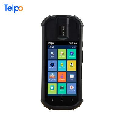 China TPS360 5 inch handheld fingerprint biometric barcode scanner rugged android pda data collector for sale