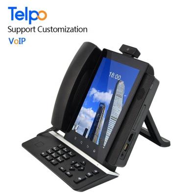 China BT 4.0 New Arrival Telpo V100 Android Smart Video Desk Phone for Business and Office for sale