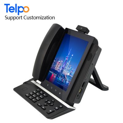 China High Quality Bluetooth 4.0 SIP Telpo V100 VoIP Business Media Phone With Wifi Hotspot for sale