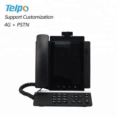 China OEM Service Wireless Telpo Android OS Smart GSM Gsm Cdma 4G Sim Card Desk Phone 200mm(w)x150mm(d)x 220mm(h) for sale