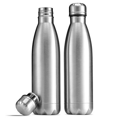 China Manufacturer 500/750/1000ml Viable 24 Hours Vacuum Cold Cola Shape Insulated Drinking Water Bottles for sale