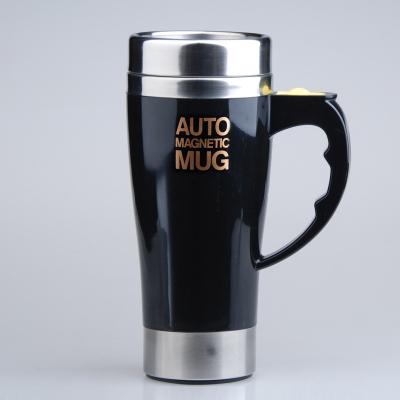 China New 450ml Disposable Self Stirring Cup Stainless Steel Automatic Coffee Mug Magnetic Double Insulated Electric Smart Mugs for sale