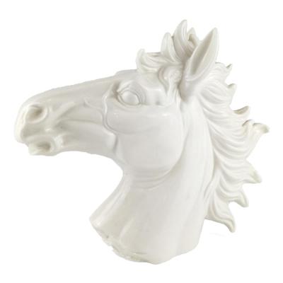 China Unpainted China Antique White Chinese Ceramic Bisque Horse Figurines for sale