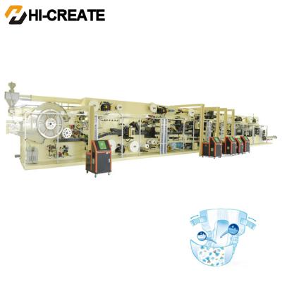 China Factory Air Led Automatic Baby Diaper Making Equipment Production Line for sale