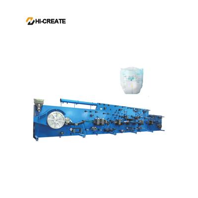 China Factory Baby Diaper Production Line Full Automatic Baby Diapers In Balls Production Machine for sale