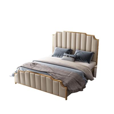 China Luxury Classic Large Antique Bedrooms Double Storage Bed Wooden Beds for sale