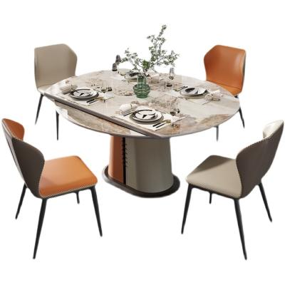 China Modern Dining Table Sets Metal Furniture Gold Factory Gold Stainless Steel Marble Dining Table Modern Dining Table Set with 10 Seaters for sale