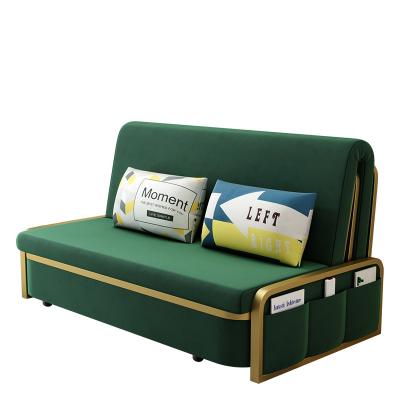 China Foldable Affordable Living Room Sofa Metal Frame Folding Sofa Bed Has Storage Function for sale