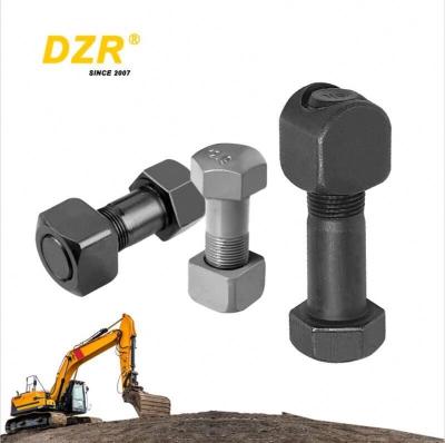 China Smooth Finish Black 208-32-51210 Track Bolt and Nut for Komatzus PC400 Excavator for sale