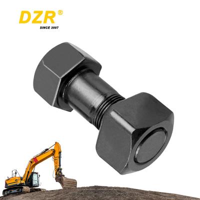 China 40Cr 12.9 Grade Excavator and Bulldozer Track Shoe Bolt Nut with Smooth Finish for sale