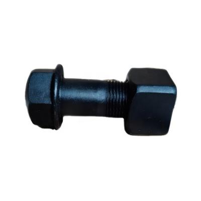 China Construction Works Black Track Bolt 6V1792/1S1860 Grade 12.9 for D6H D5H Bulldozer Nut for sale