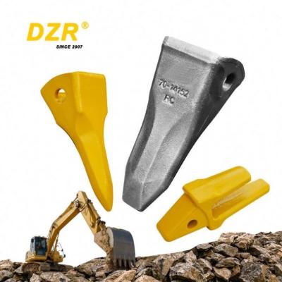 China Yellow Bucket Teeth for Cat 320/322 Excavator TF23 Type 1.6Kgs Rock Point ZZ4197013114 for sale