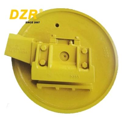 China Bulldozer D355-3-5 KM837 Front Idler with 40Mn2 Material Casting/Forging Technique for sale