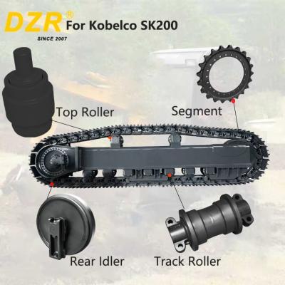 China Volledige onderstel voor Kobelco SK200 Alle serie Top Track Roller Idler Sprocket Segment Voor onderstel reserveonderdelen Te koop