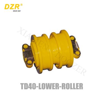 China 395-14-0218 8-12mm HRC53-57 Bulldozer Upper Lower Roller Top Roller Carrier Roller Undercarriage Parts For Dresser TD40 for sale