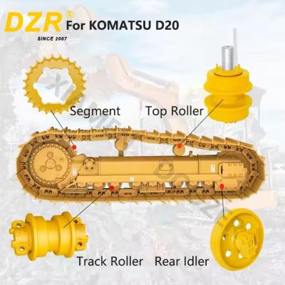 China Whole Undercarriage Set  For KOMATSU D20 All Series Top Track Roller Idler Sprocket Segment  For Undercarriage Spare Parts for sale