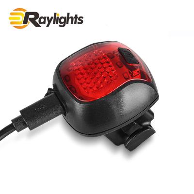 China New Bicycle Light USB Charging LED Warning Light COB Night Riding Tail Light Bicycle Accessories 0213 for sale