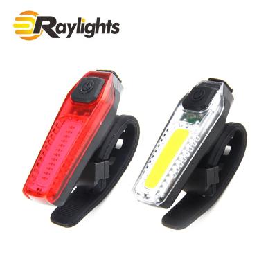 China COB MTB LED Outdoor Warning Bicycle ABS+ TPR USB Bicycle Riding Rear Fill Light for sale