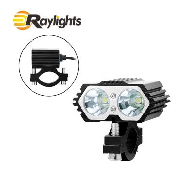 China Aluminum Alloy Motorcycle LED Headlight Head Lamp 2200LM 10W LED Waterproof Motorcycle Light for sale