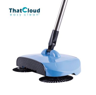 China Automatic 360 Spin Brush Broom Stainless Steel Hand With Microfiber Cleaning for sale