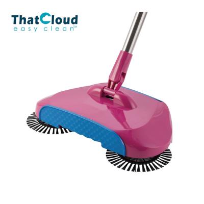 China 360 Degree Spin Brush Broom ABS Portable Hand Push Sweeper  No Battery for sale