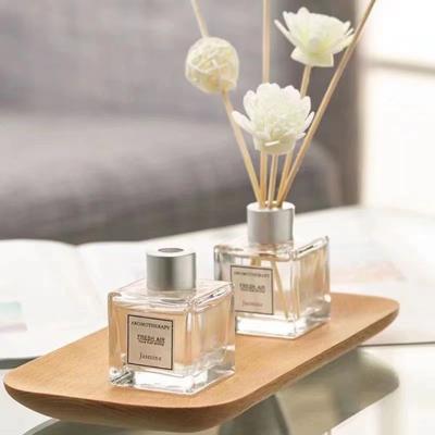 China Living room/bedroom/bathroom/dining room Decorative Reed Diffuser Empty Aromatherapy Bottle 100Ml Empty Square Aromatic Bottle for sale