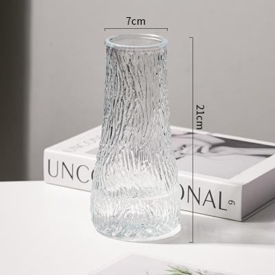 China Modern china factory direct sale glass decorative vases table decoration glass flower vases for sale