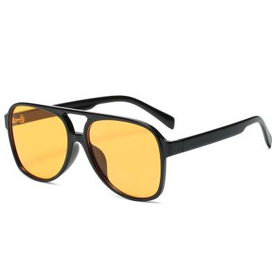 China Fashion Square Oversized Oversize Pilot For Women Trendy Sunglass for sale