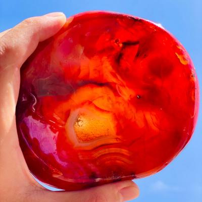 China Wholesale High Quality Crystal Crafts Carnelian Crystal Bowl Red Agate Quartz Bowl Healing Bowl from China for Home Decoration for sale