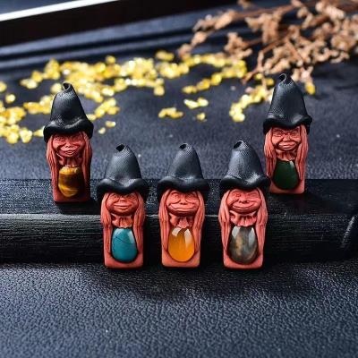 China Europe Genie Runes Amulet Runes Nordic Handmade Wholesale 25 Crazy Runes Crystal Pendant Natural for sale