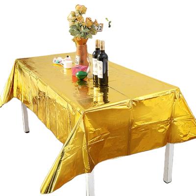 China Hologram Waterproof Plastic Hologram Rainbow Laser Reusable Table Cloths Table Cover Party Wedding Christmas Brithday Bridal 54