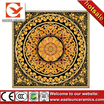 China Gold Porcelain Polished Decorative Carpet Tiles in 60*60cm Gold Porcelain Polished Decorative Carpet Tiles in 60*60cm for sale