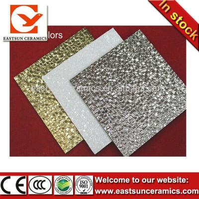 China Interior Silver Metallic Tiles 300x300 Stock Tile Glazed Porcelain Tile for sale