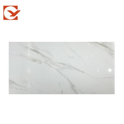 China Glazed Tile 600x1200mm Metallic Jazz Porcelain Tiles White Color Glazed Thin Floor And Wall Tiles for sale