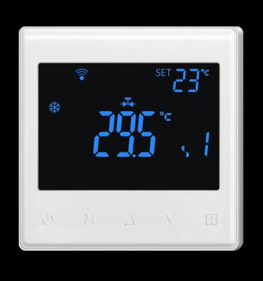 China Modern WiFi Smart Programmable Thermostat Central Heating Floor Heating with Remote Alexa Google Home Temperature Controller Thermostat for sale