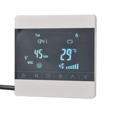 China Modern Smart Digital WiFi Fan Coil Unit Temperature Controller 3 Speed Remote Programmable Air Conditioning Floor Heating Systems for sale