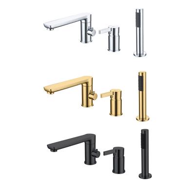 China Without Slide Bar Luxury Single Handle High Quality Brass Bath Shower Faucets Tub Mixer 2022 for sale