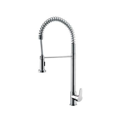 China Thermostatic Faucets Commercial Style Spring Sturdy 360 Shower Pull Down Kitchen Sink Faucet With Sprayer Pull Out Kitchen Faucet for sale