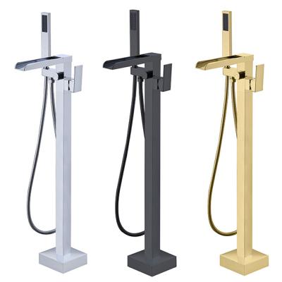 China Without Bathtub Mixer Good Quality And Price Sliding Bar Faucet Black And Brushed Gold Chrome Nickel Shower Faucet Shower System Faucet for sale