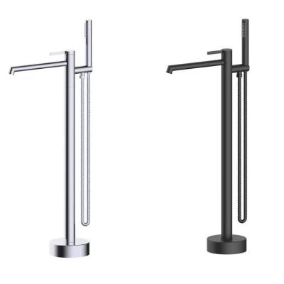 China Barless High Quality 2 Functions Floor Stand Freestanding Tub Faucet Bathing Shower Bathroom Shower for sale