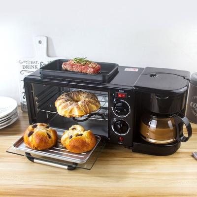 China Hotel Factory Price with Toast, Oven Coffee Pot Frying Pan 3 in 1 Multi Function Breakfast Maker Machine for sale