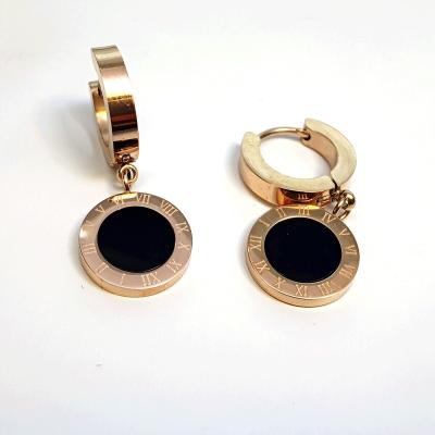 China Casual/Sporty And New Summer Popular Geometric Round Stainless Steel Spring Earring for sale