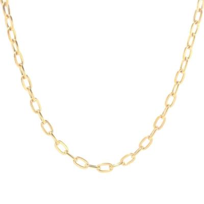 China TRENDY Rock Hiphop Gold Link Chain Necklace Jewelry Stainless Steel Necklaces for sale