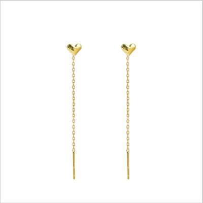 China CLASSIC Korean Delicate Mini Love Earrings Temperament Design Female Earrings 18K Gold Plated Stainless Steel Earrings for sale